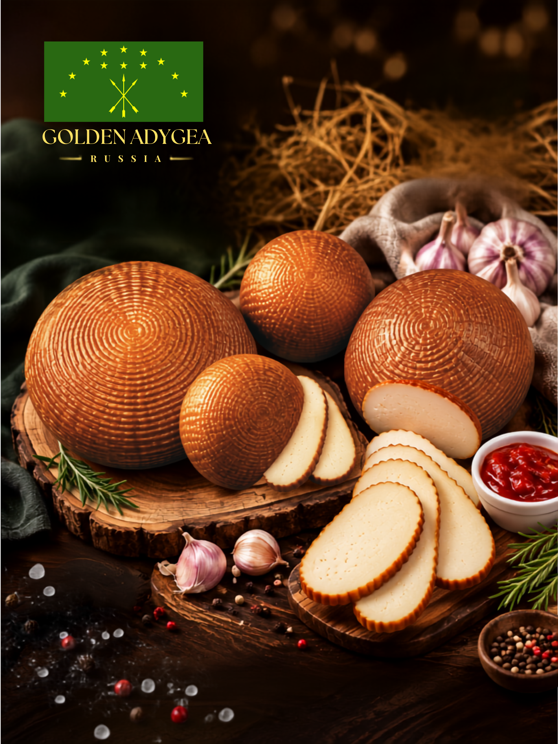 Phô mai “Adygea” hun khói bằng mùn cưa gỗ sồi - 1kg1